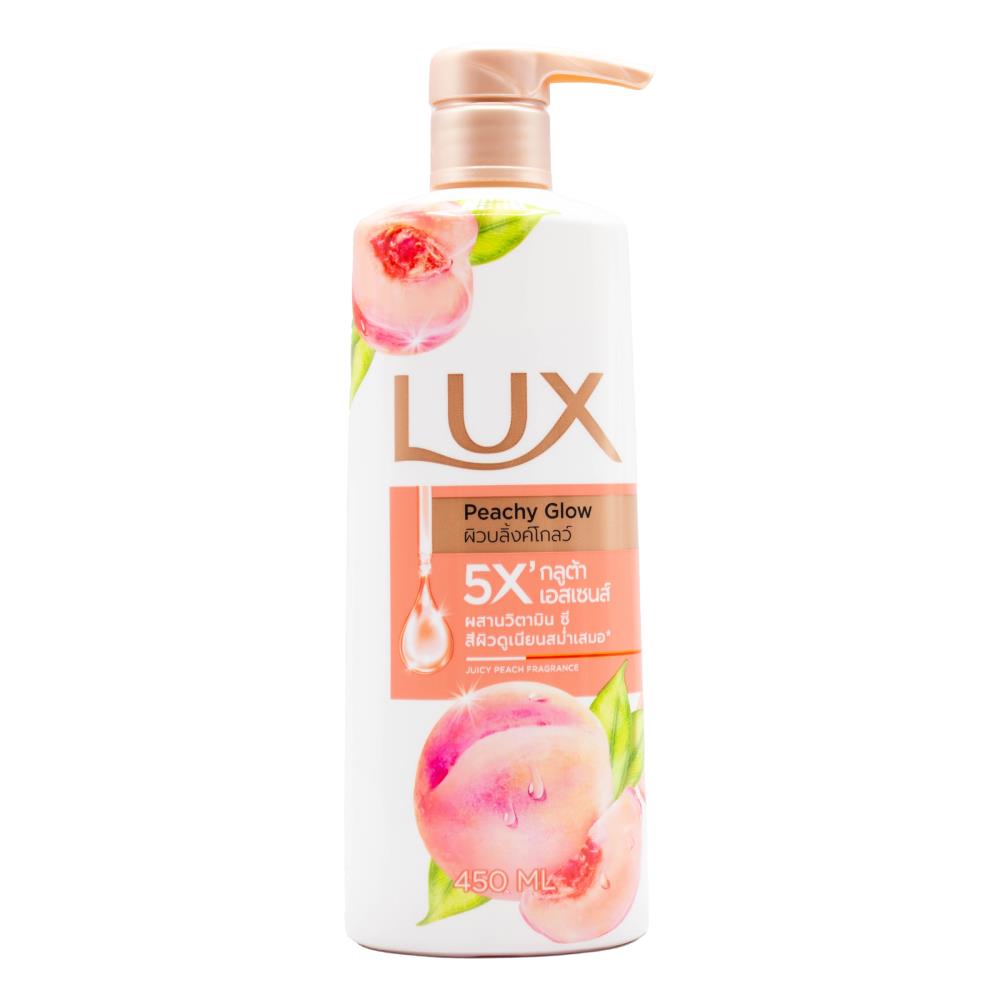 Lux Body Wash Peachy Glow 450ml (8 Pack)