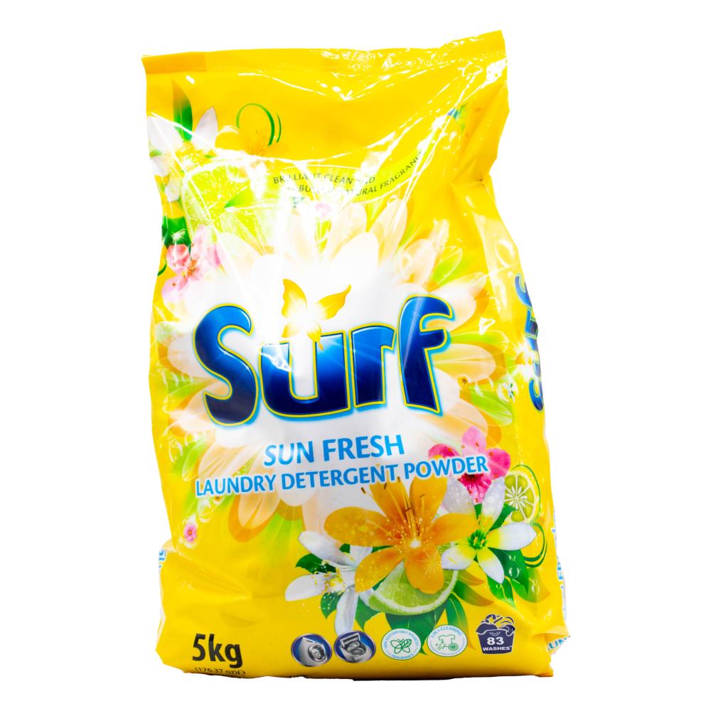 Surf 5kg Laundry Detergent Powder Sun Fresh (2x Pack)