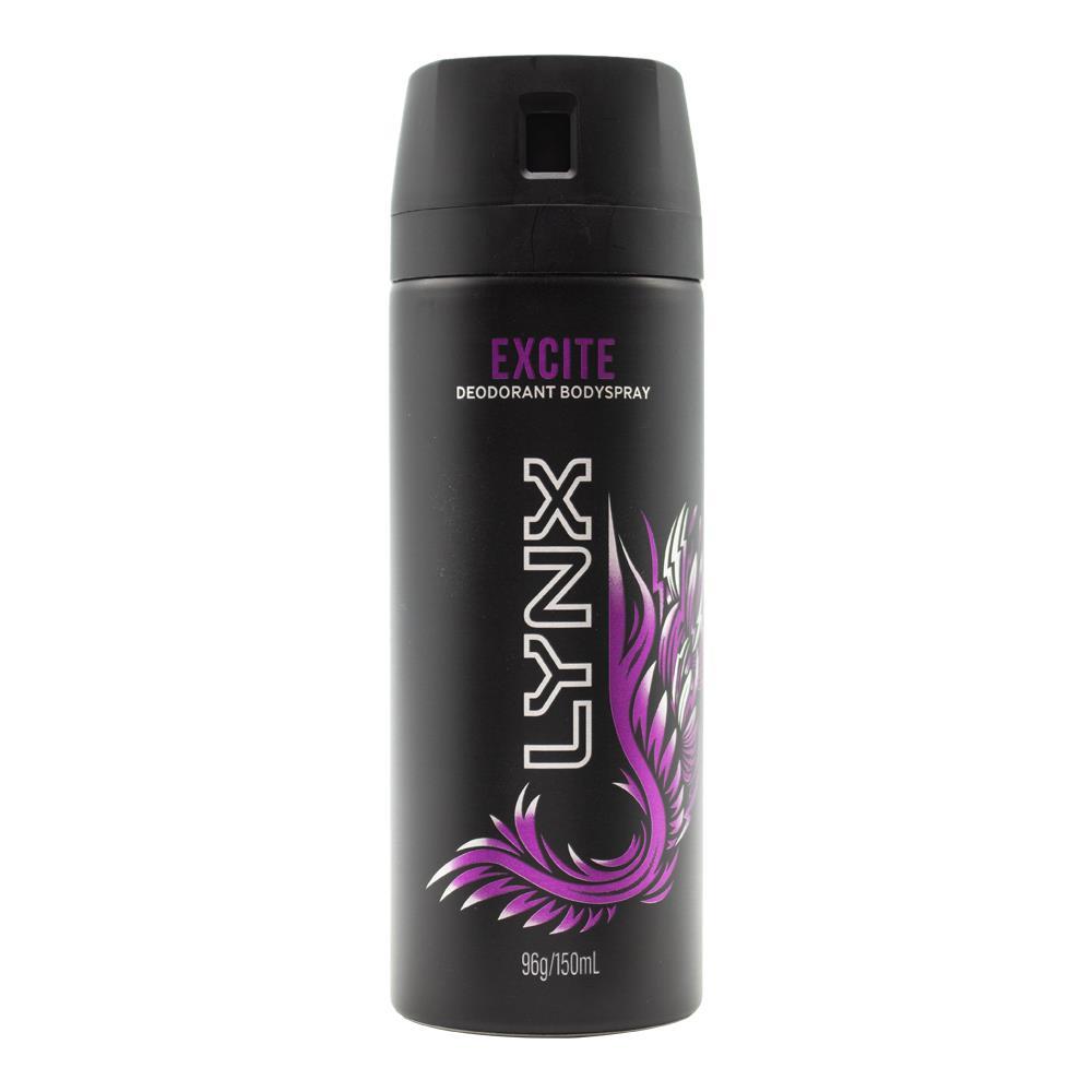 Lynx Deodorant Bodyspray Excite 96g / 150ml (6 Pack)