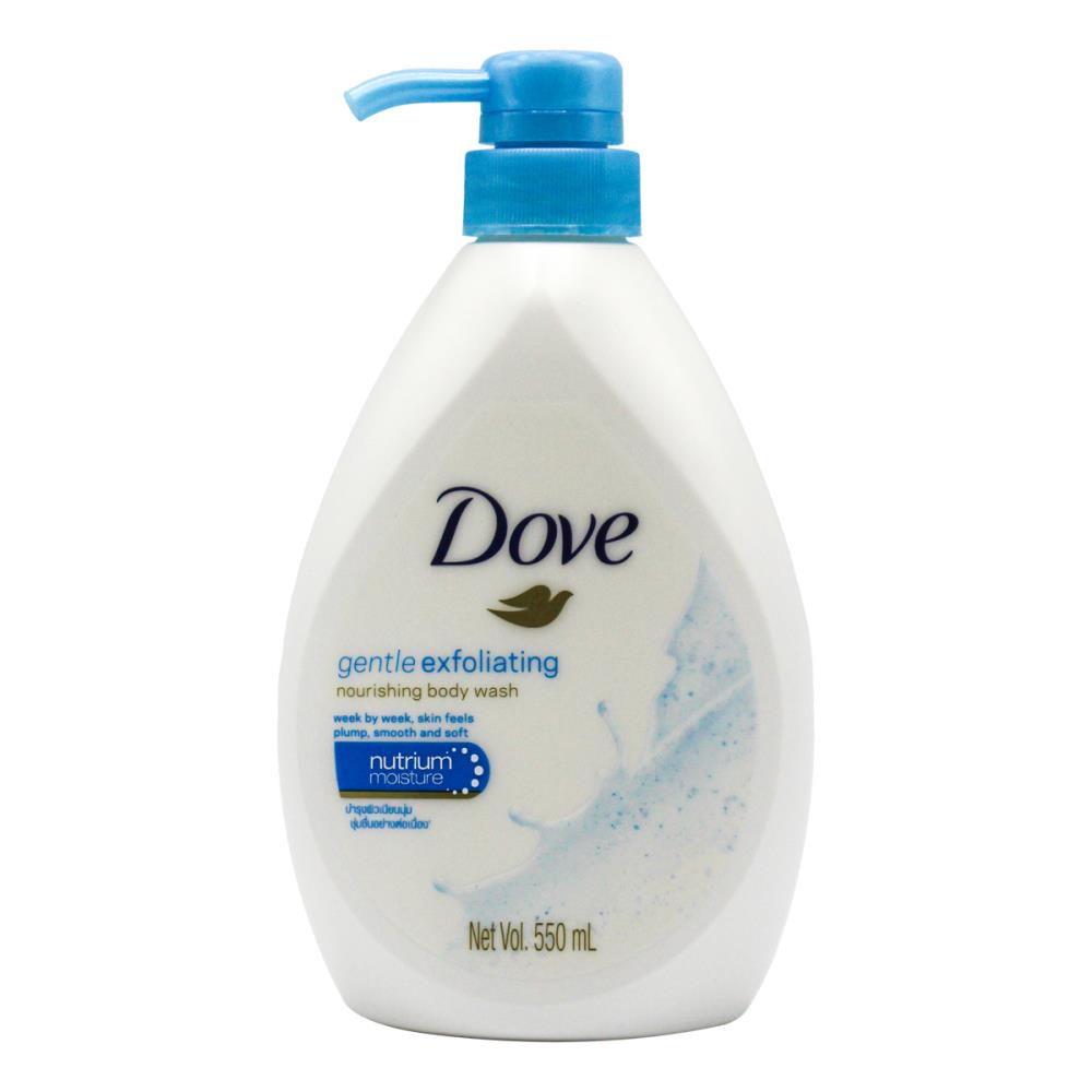 Dove Nourishing Body Wash Gentle Exfoliating 550ml (12 Pack)