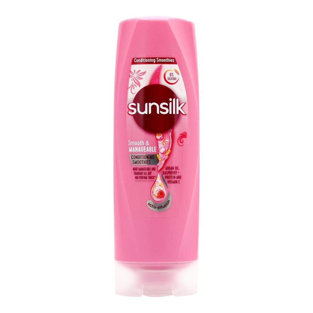 Sunsilk Conditioner Smooth And Manageable Raspberry & Argan Oil 160ml (3 Pack)
