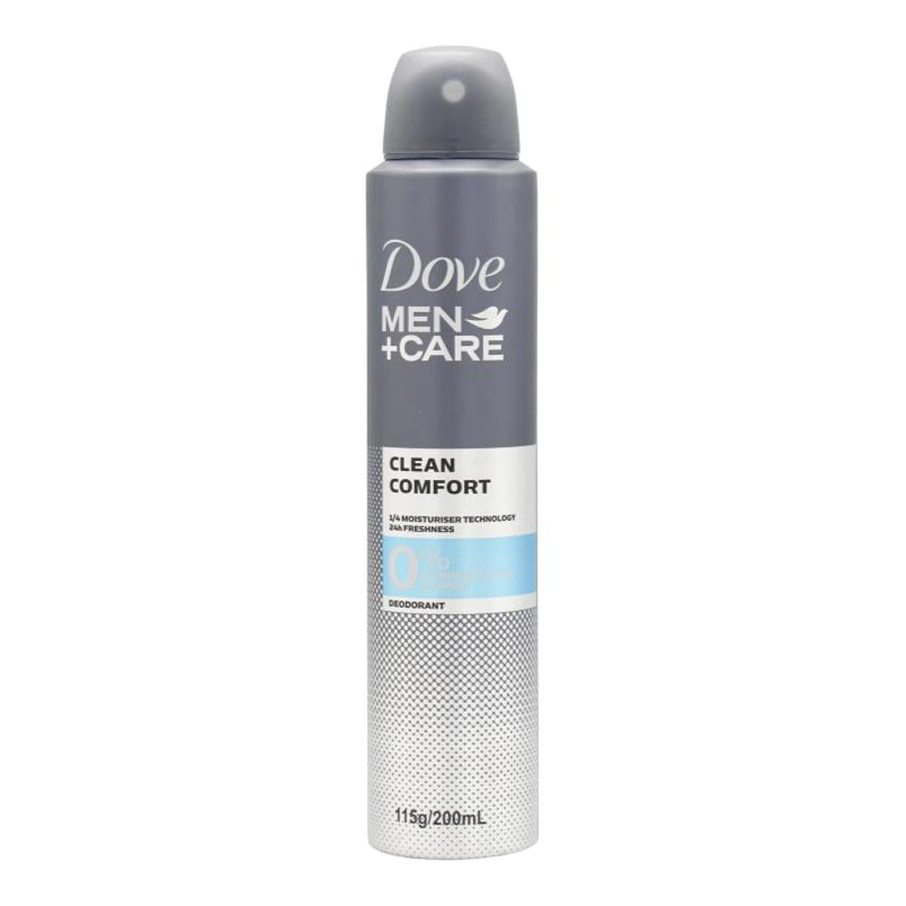 DOVE MEN 115g / 200ml DEODORANT CLEAN COMFORT (6 x Pack)
