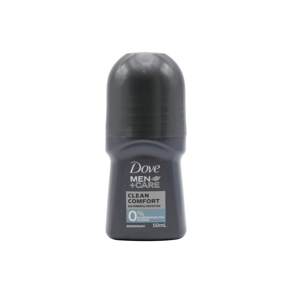DOVE 50ml MEN ROLL ON DEODORANT CLEAN COMFORT (6 x Pack)