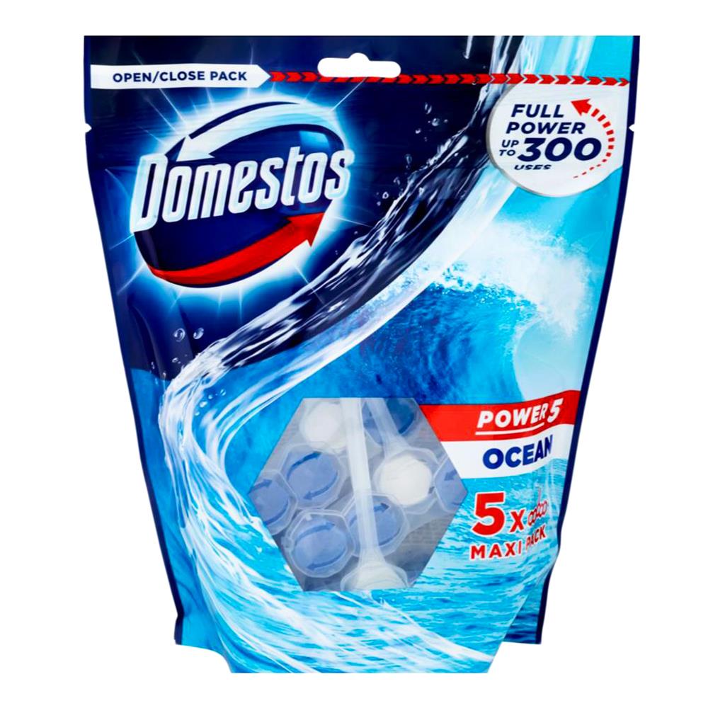Domestos 55g Toilet Cleaner Cage Power 5 Ocean 10 x 5Pk (50 Pack)