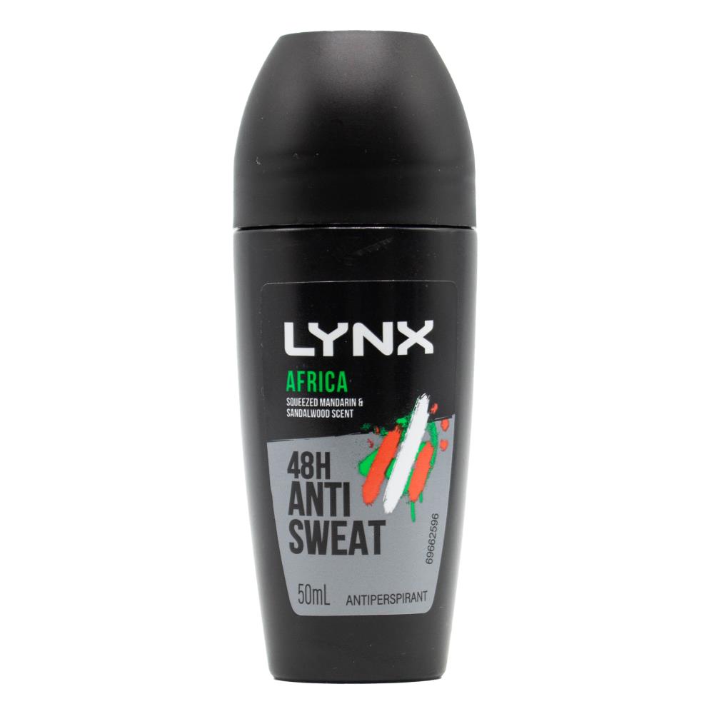 Lynx Antiperspirant Roll On Africa 48hr 50ml (6 Pack)