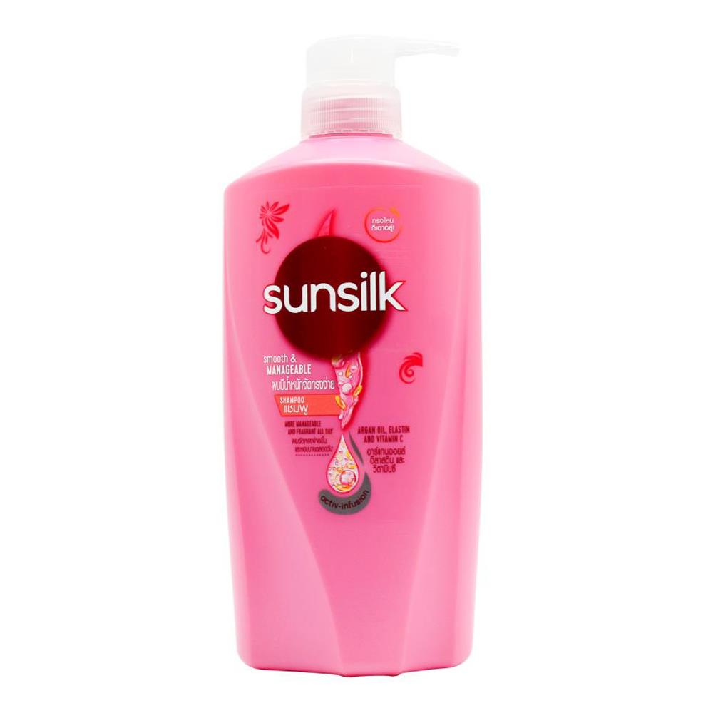 Sunsilk Shampoo Smooth And Manageable Argan Oil Elastin And Vitamin C 625ml (12 Pack)
