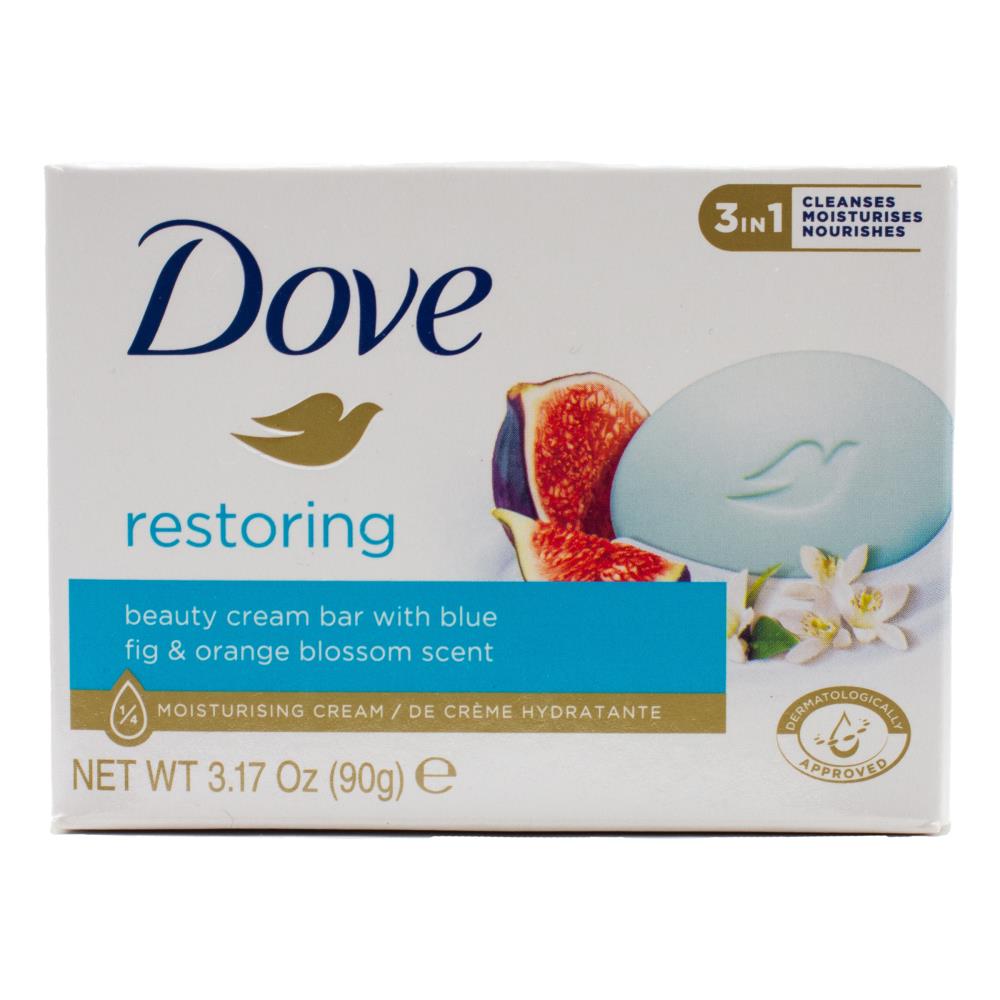Dove Beauty Cream Bar Restoring Blue Fig And Orange Blossom Scent 90g (48 Pack)