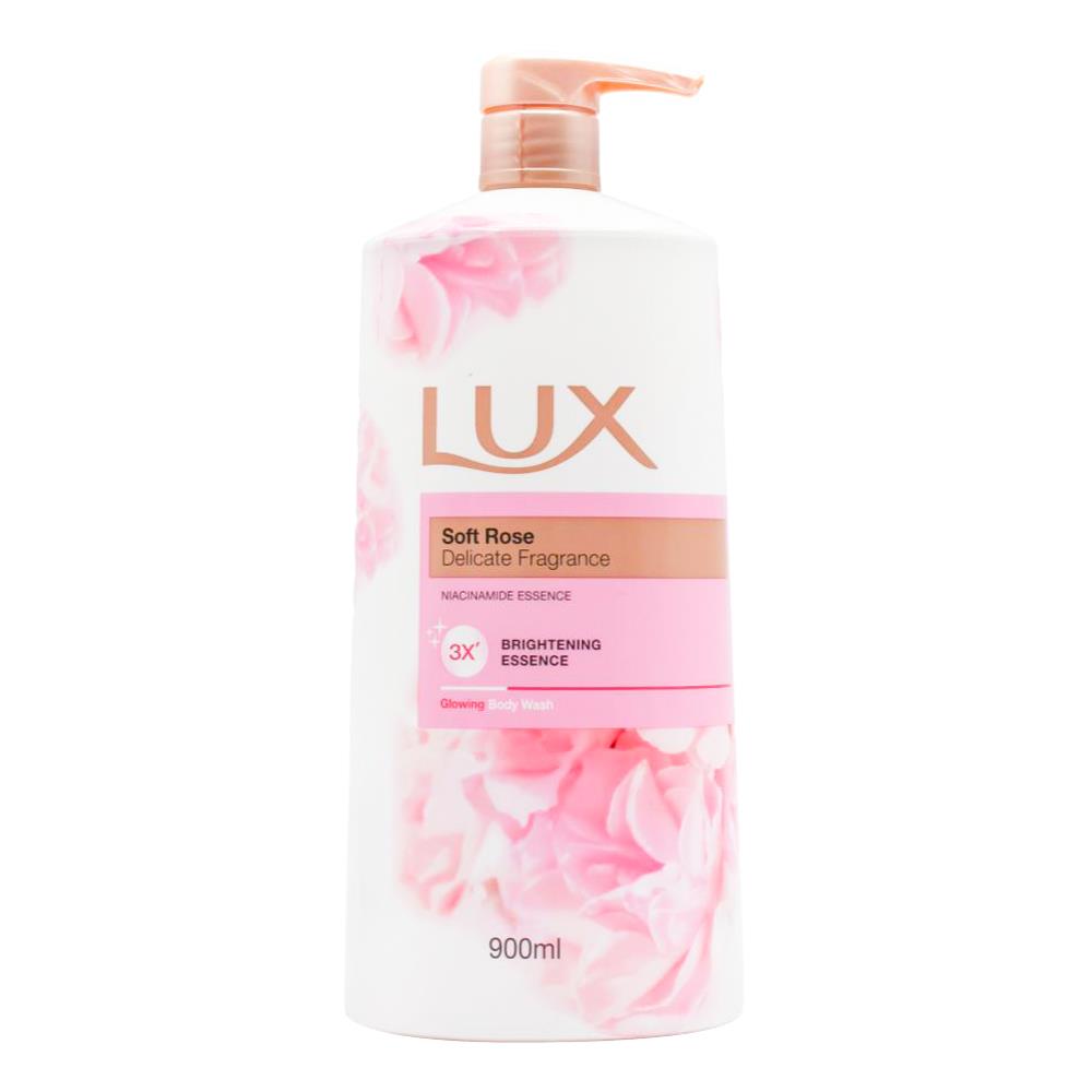 Lux Body Wash Glowing Soft Rose 900ml (6 Pack)