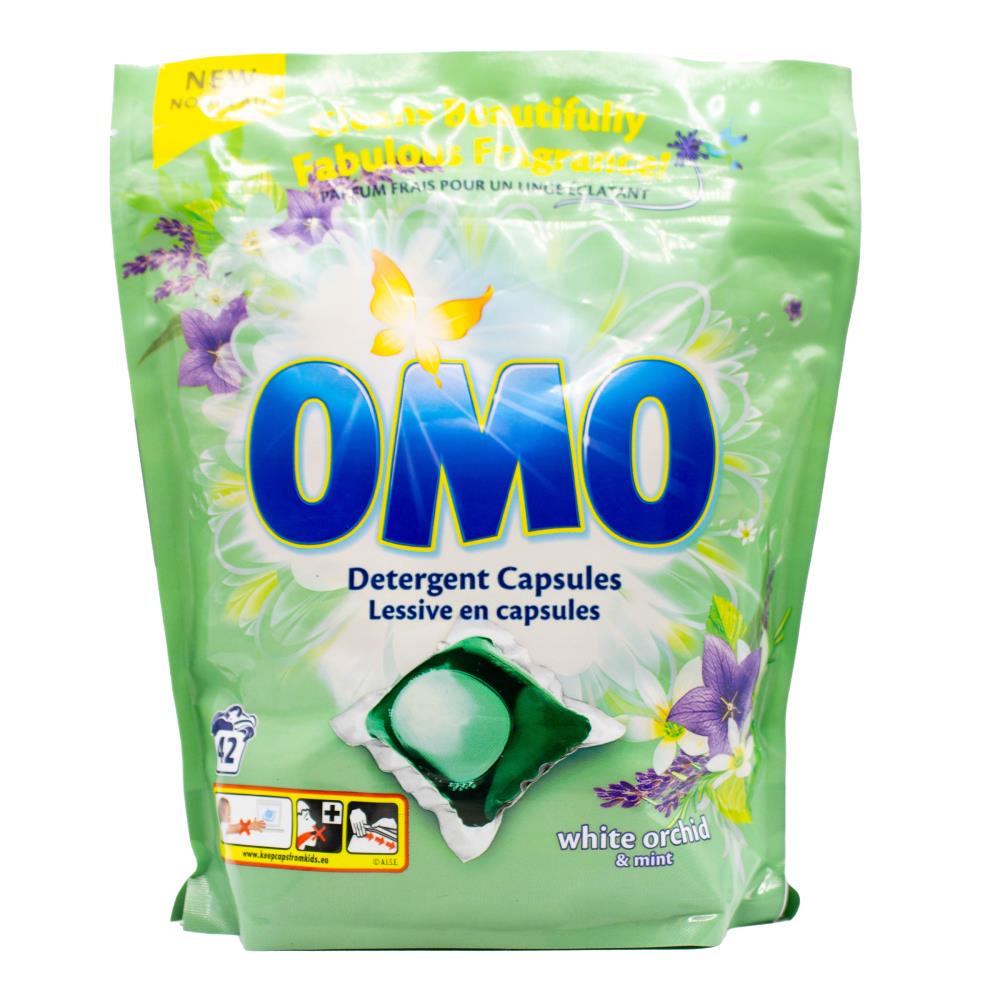 Omo Pk42 Detergent Capsules White Orchid And Mint (4x Pack)
