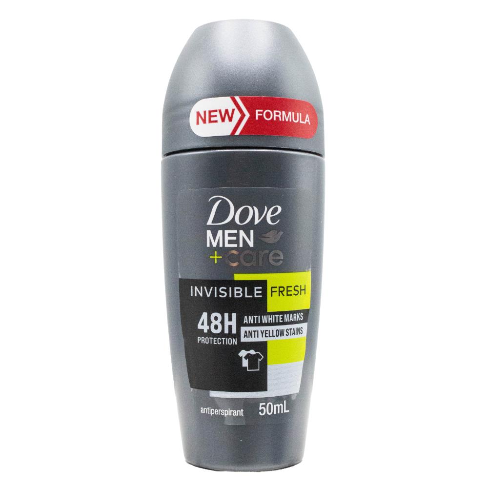 DOVE 50mL ANTIPERSPIRANT MEN AND CARE INVISIBLE 48H PROTECTION FRESH (6x Pack)