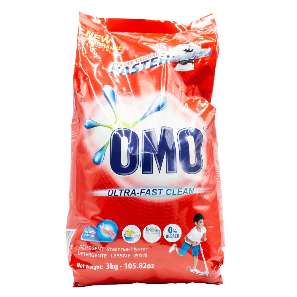OMO 3Kg DETERGENT ULTRA FAST CLEAN NEW FRAGRANCE (4x Pack)