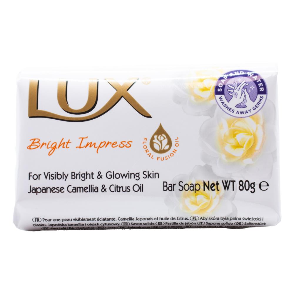 Lux Soap Bar Bright Impress 80g (24 Pack)