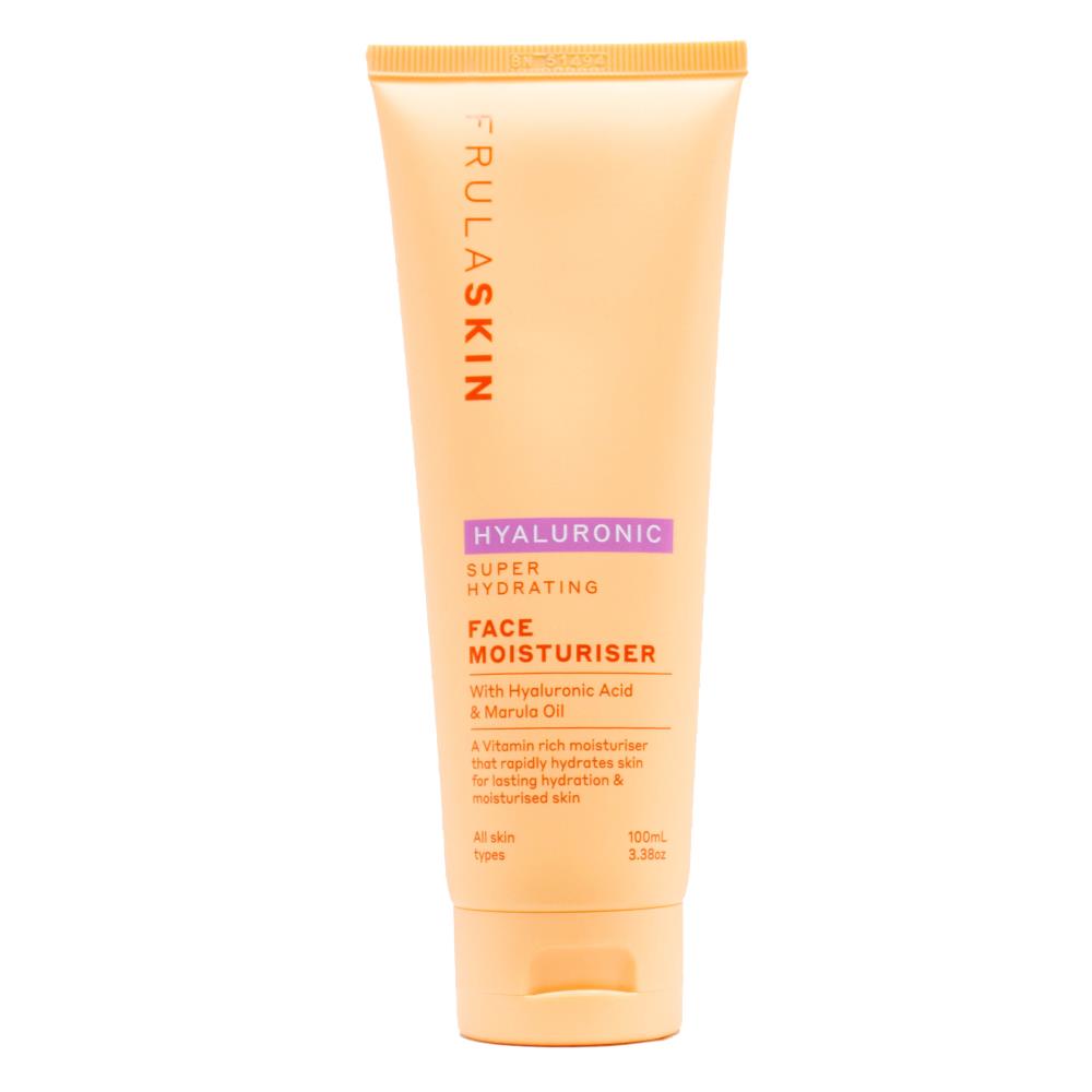 FRULA SKIN 100mL FACE MOISTURISER SUPER HYDRATING WITH HYALURONIC ACID AND MARULA OIL (4x Pack)