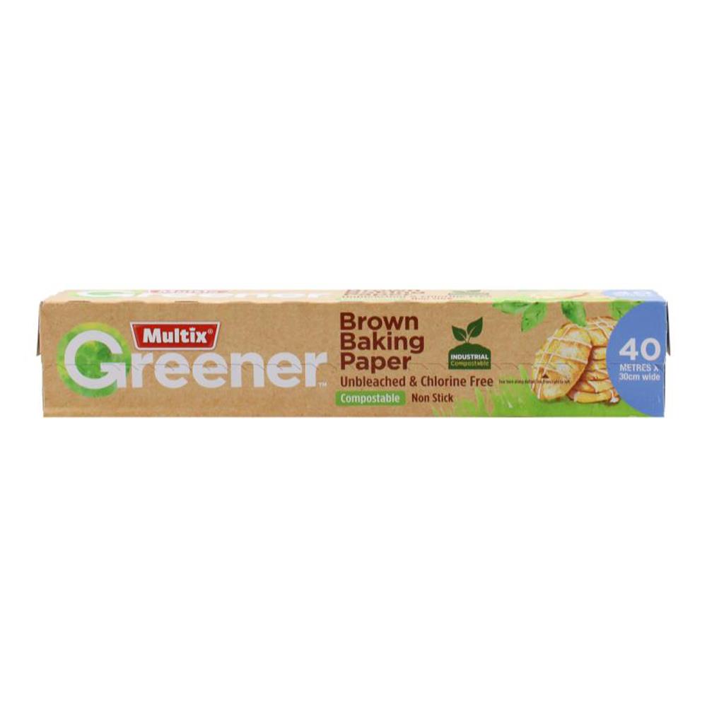 Multix 40m X 30cm Wide Brown Baking Paper (9x Pack)