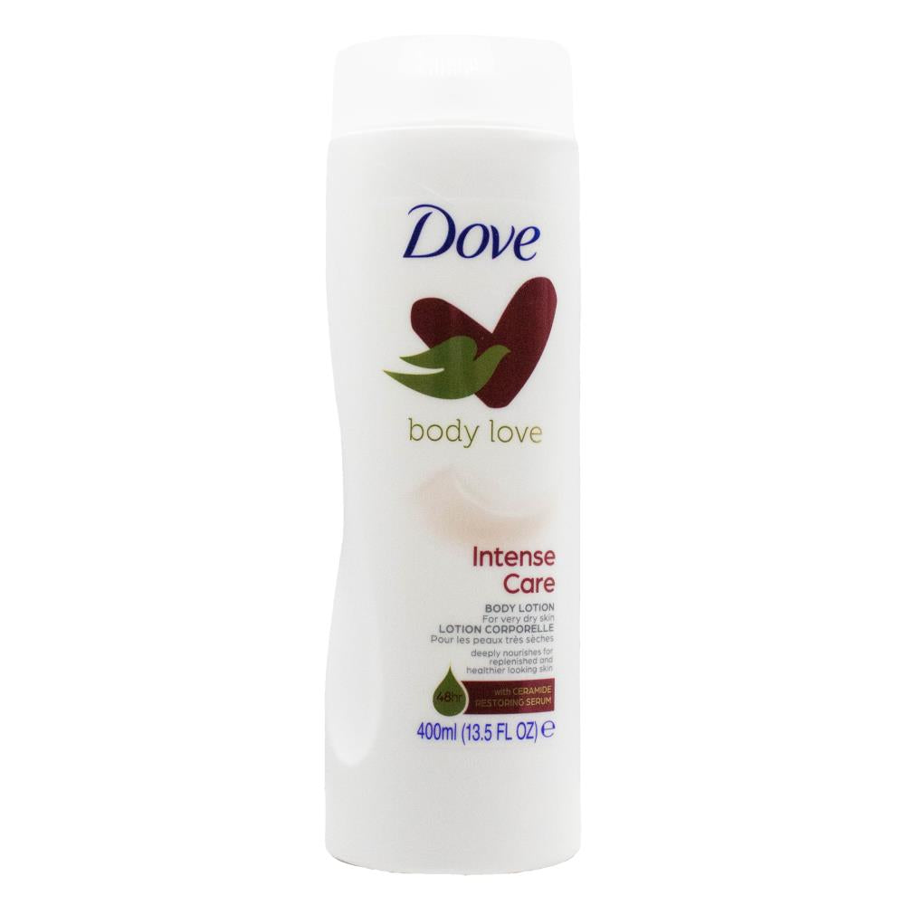 DOVE 400mL BODY LOTION BODY LOVE INTENSE CARE FOR VERY DRY SKIN (6x Pack)