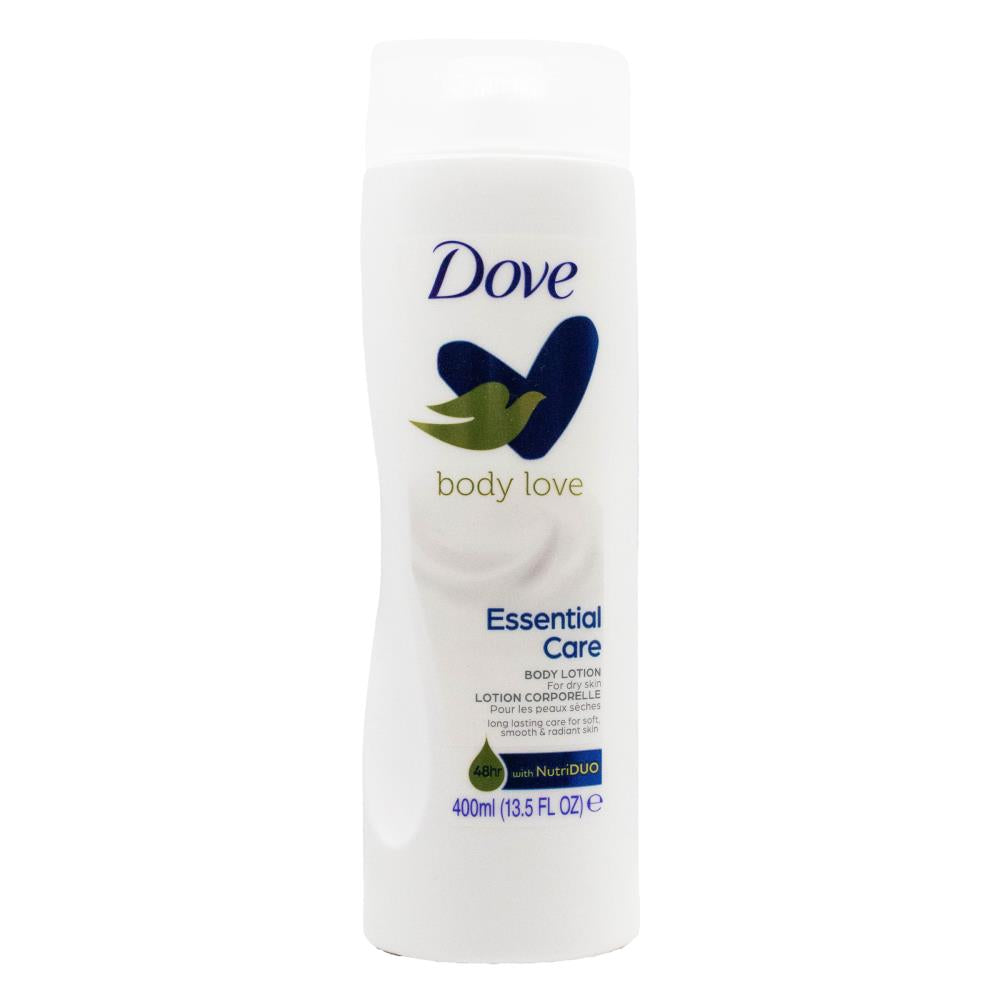 DOVE 400mL BODY LOTION BODY LOVE ESSENTIAL CARE FOR DRY SKIN (6x Pack)