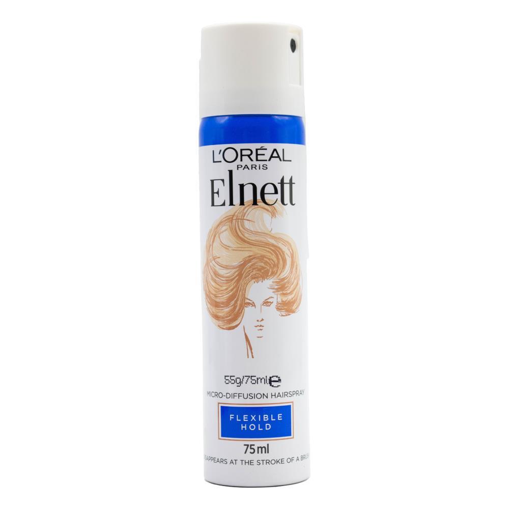 LOREAL PARIS 55g / 75ml HAIRSPRAY ELNETT FLEXIBLE HOLD (6x Pack)