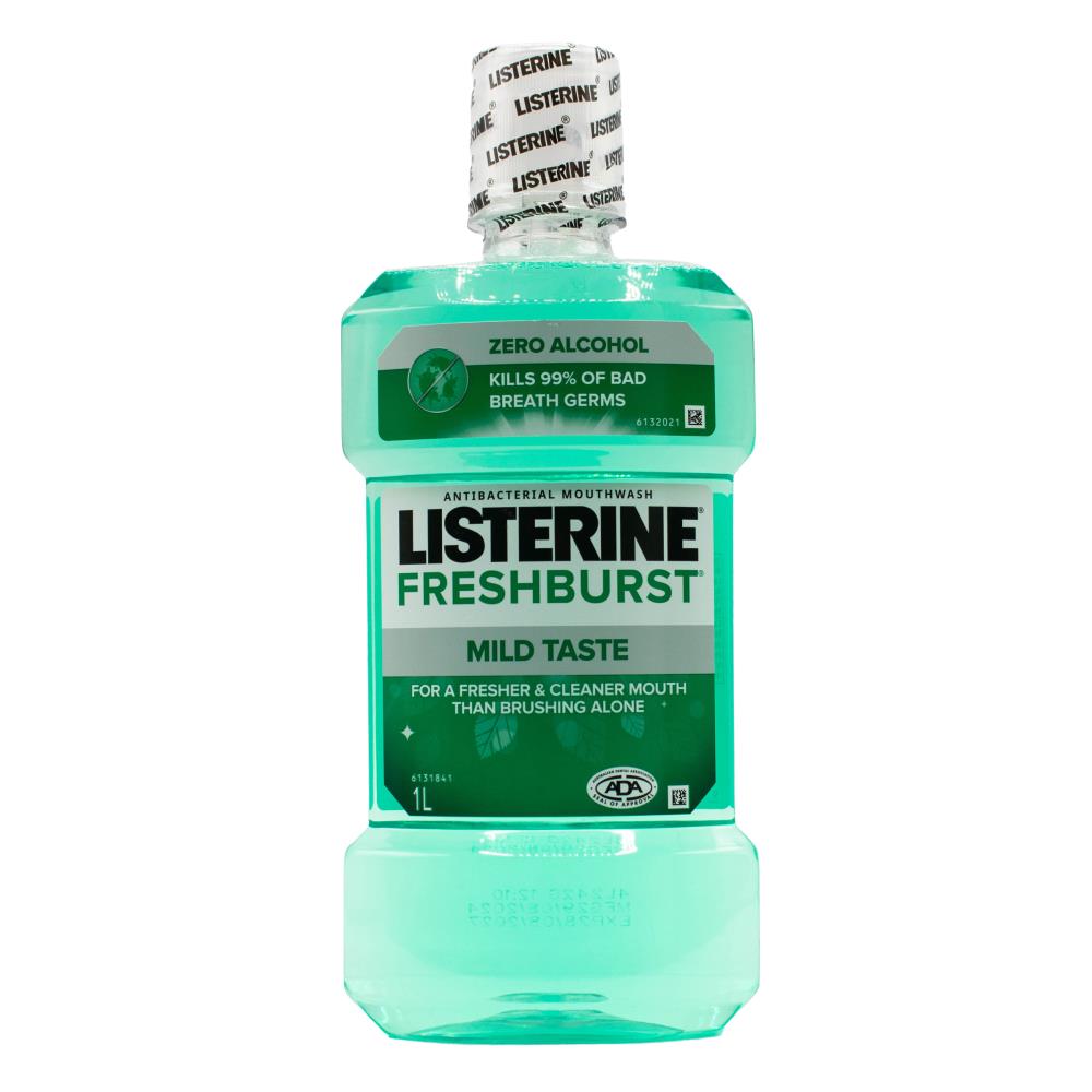 LISTERINE 1L MOUTHWASH FRESHBURST MILD TASTE (4x Pack)