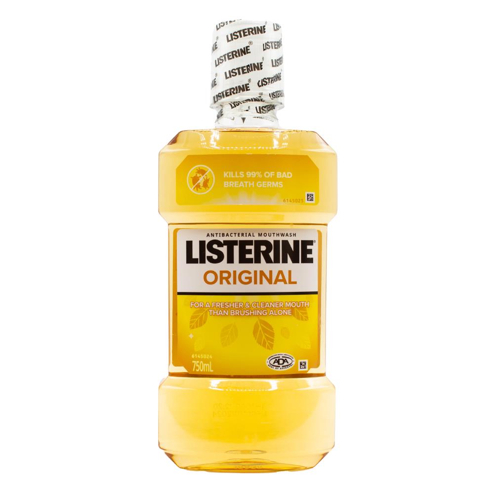 LISTERINE 750mL MOUTHWASH ORIGINAL (4x Pack)