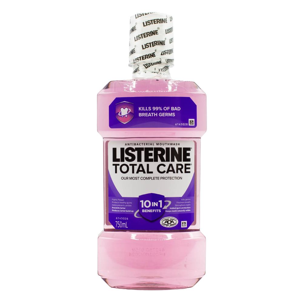 LISTERINE 750mL MOUTHWASH TOTAL CARE (4x Pack)