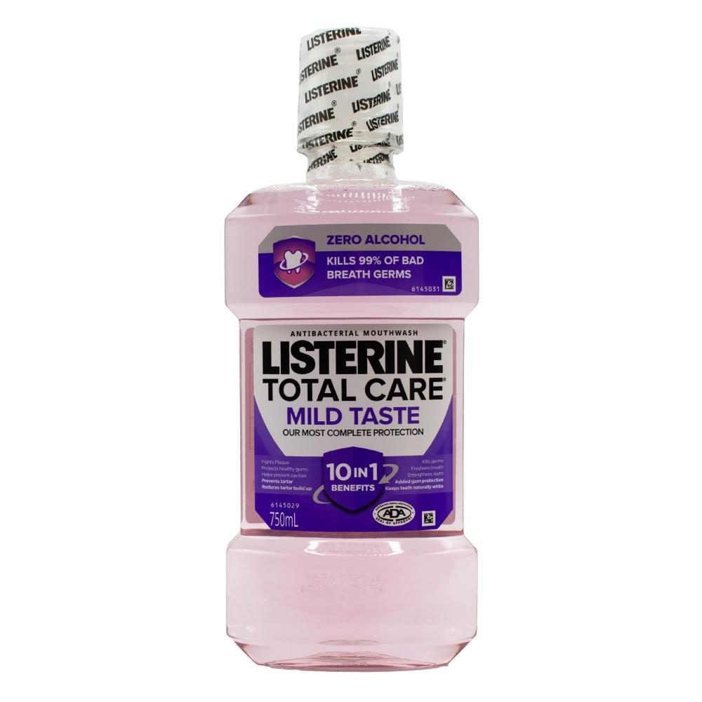 LISTERINE 750mL MOUTHWASH ZERO MILD TASTE (4x Pack)