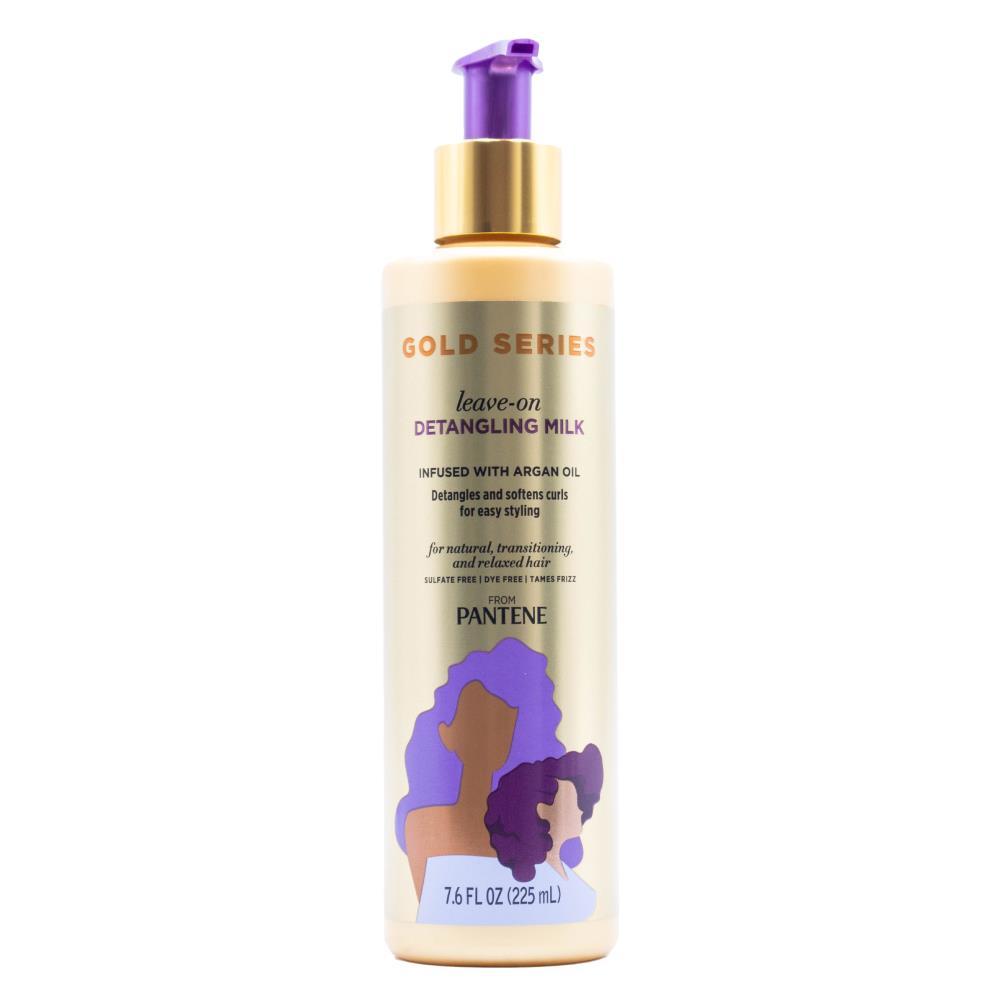 PANTENE 225mL GOLD SERIES LEAVE ON DETANGLING MILK INFUSED WITH ARGAN OIL (3x Pack)