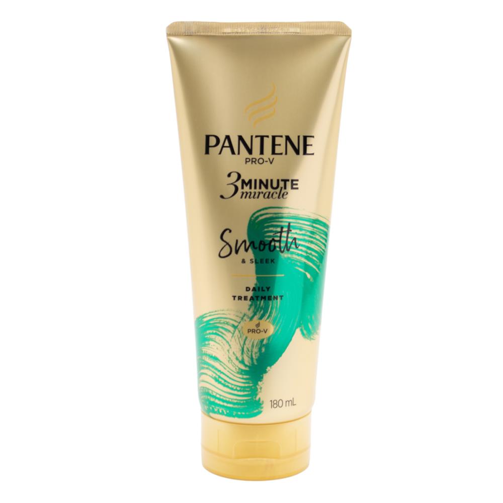 PANTENE 180ml DAILY TREATMENT 3 MINUTE MIRACLE SMOOTH AND SLEEK (3X Pack)