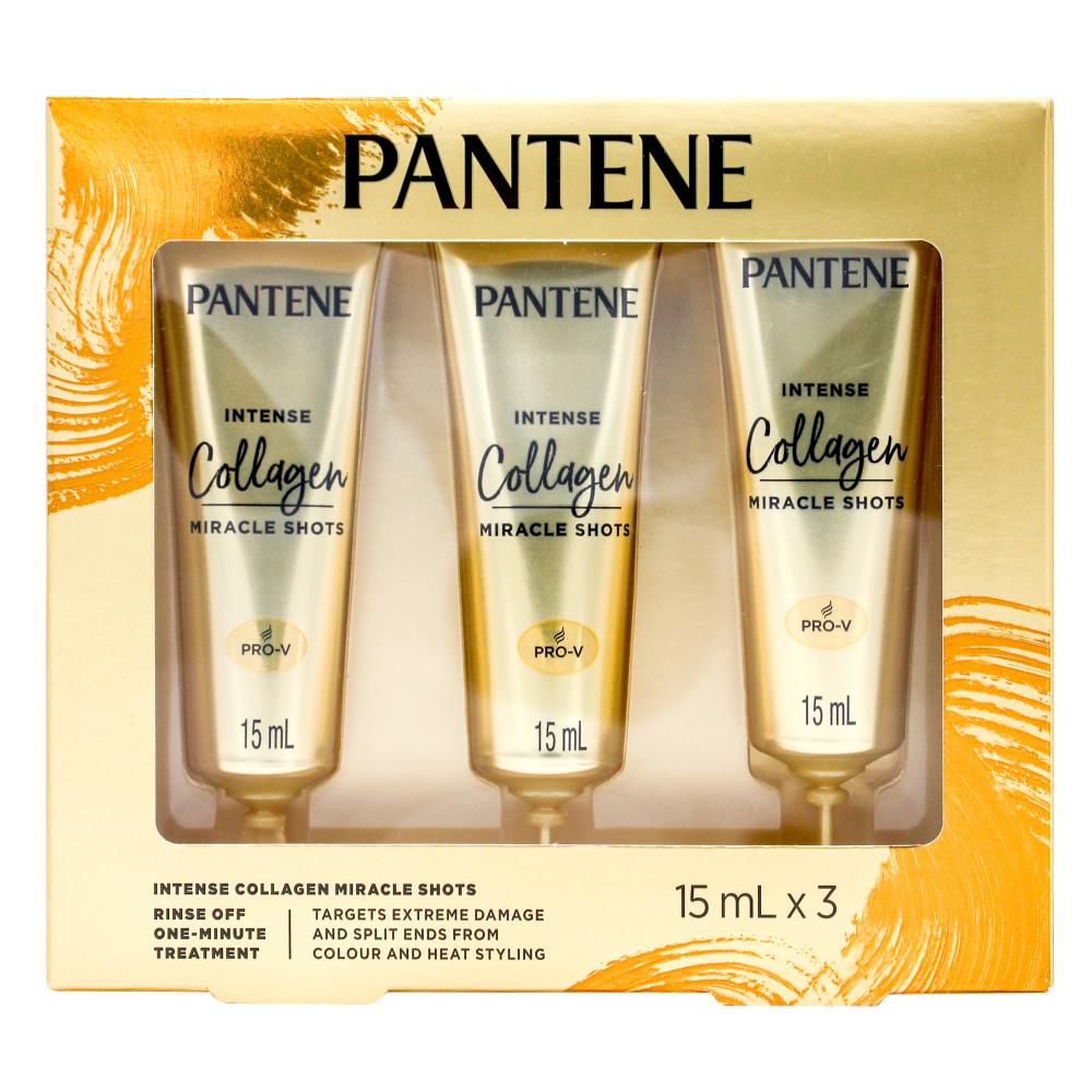 PANTENE PK3 X 15mL INTENSE COLLAGEN MIRACLE SHOTS 15ml x 3Pk (12 Value Pack)