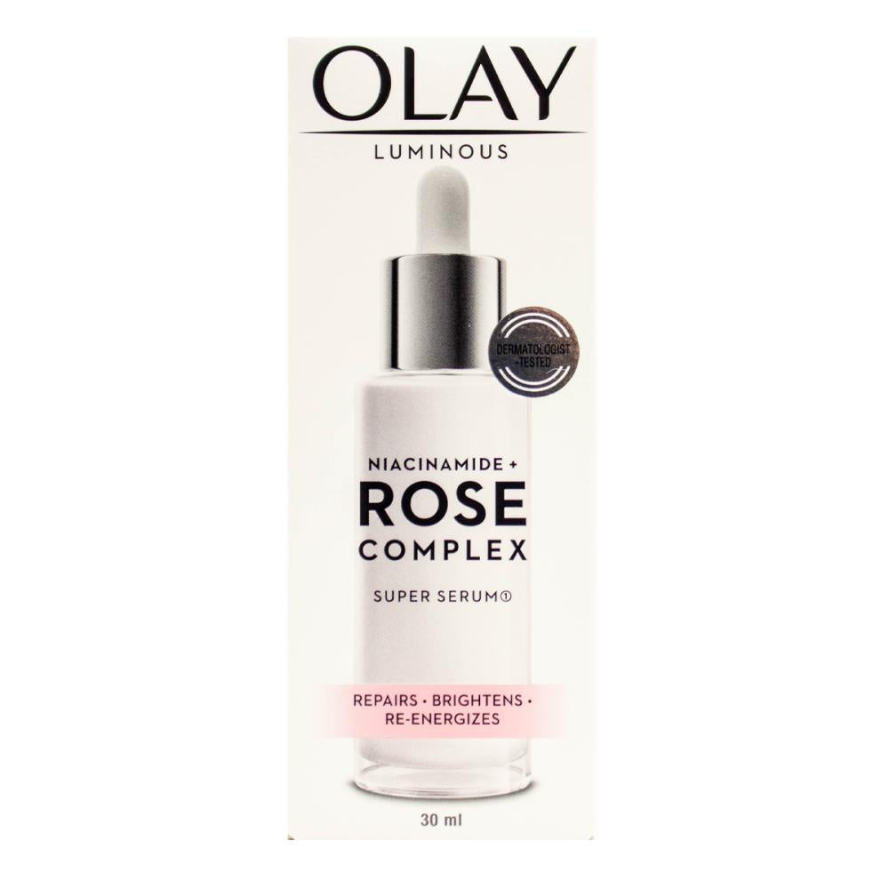 Olay Luminous 30ml Niacinamide + Rose Complex Super Serum Repairs Tired And Dull Skin (6x Pack)
