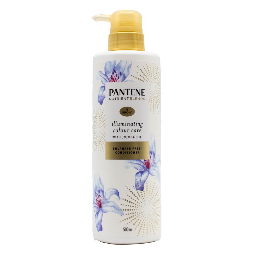 PANTENE 500mL CONDITIONER PRO V ILLUMINATING COLOUR CARE SULPHATE WITH JOJOBA OIL (6x Pack)