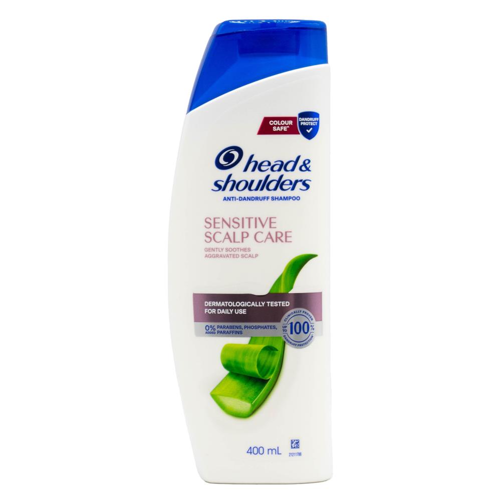 HEAD AND SHOULDERS 400mL ANTI DANDRUFF SHAMPOO SENSITIVE SCALP CARE GENTLY SOOTHS AGGRAVATED SCALP (6x Pack)