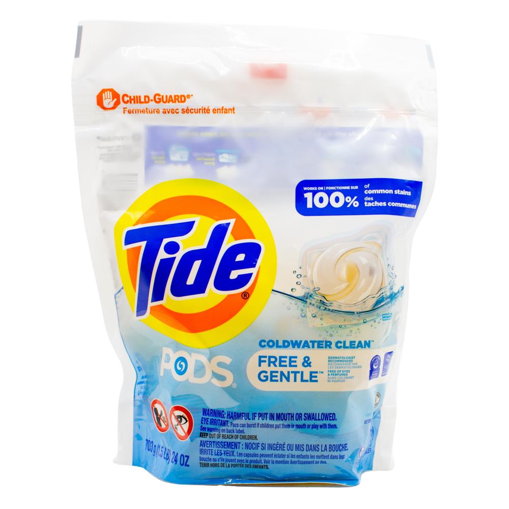 Tide Pk31 Laundry Pods Cold Water Clean Free And Gentle (4x Pack)