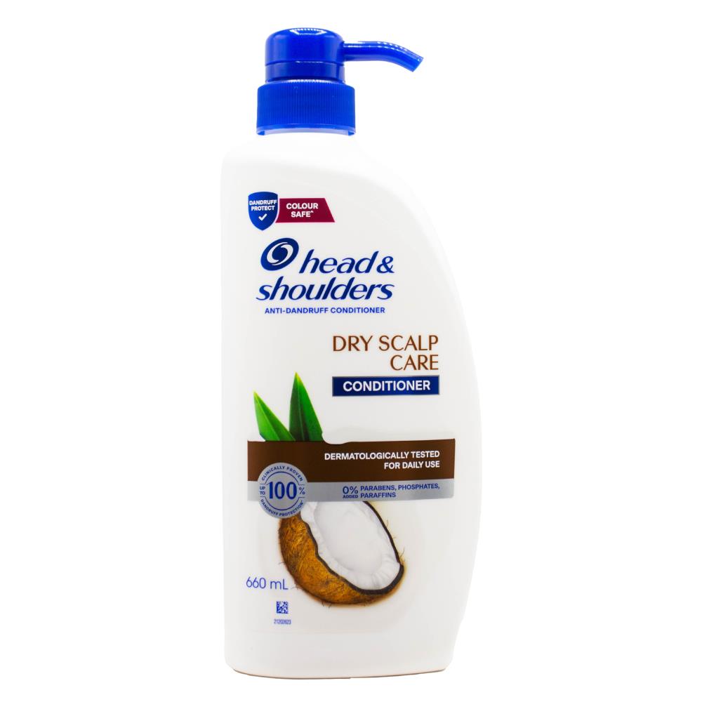 HEAD AND SHOULDERS 660mL CONDITIONER ANTI DANDRUFF DRY SCALP CARE COLOUR SAFE (3x Pack)
