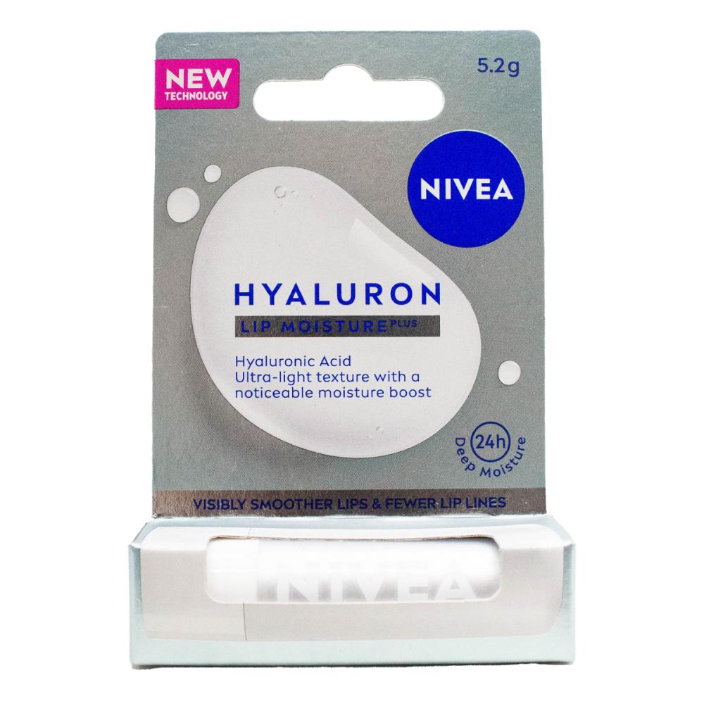 NIVEA 5.2g LIP MOISTURE PLUS HYALURON (12x Pack)