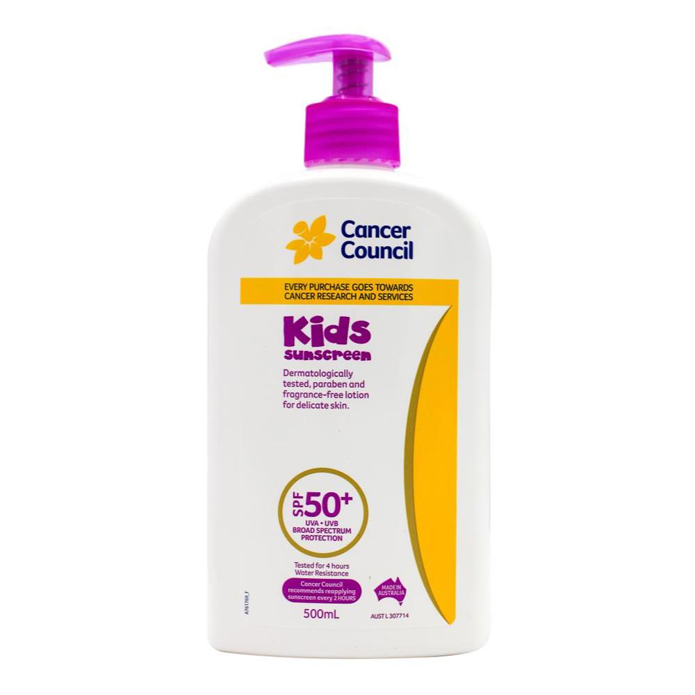 Cancer Council Kids Sunscreen Spf 50+ 500ml (3 Pack)