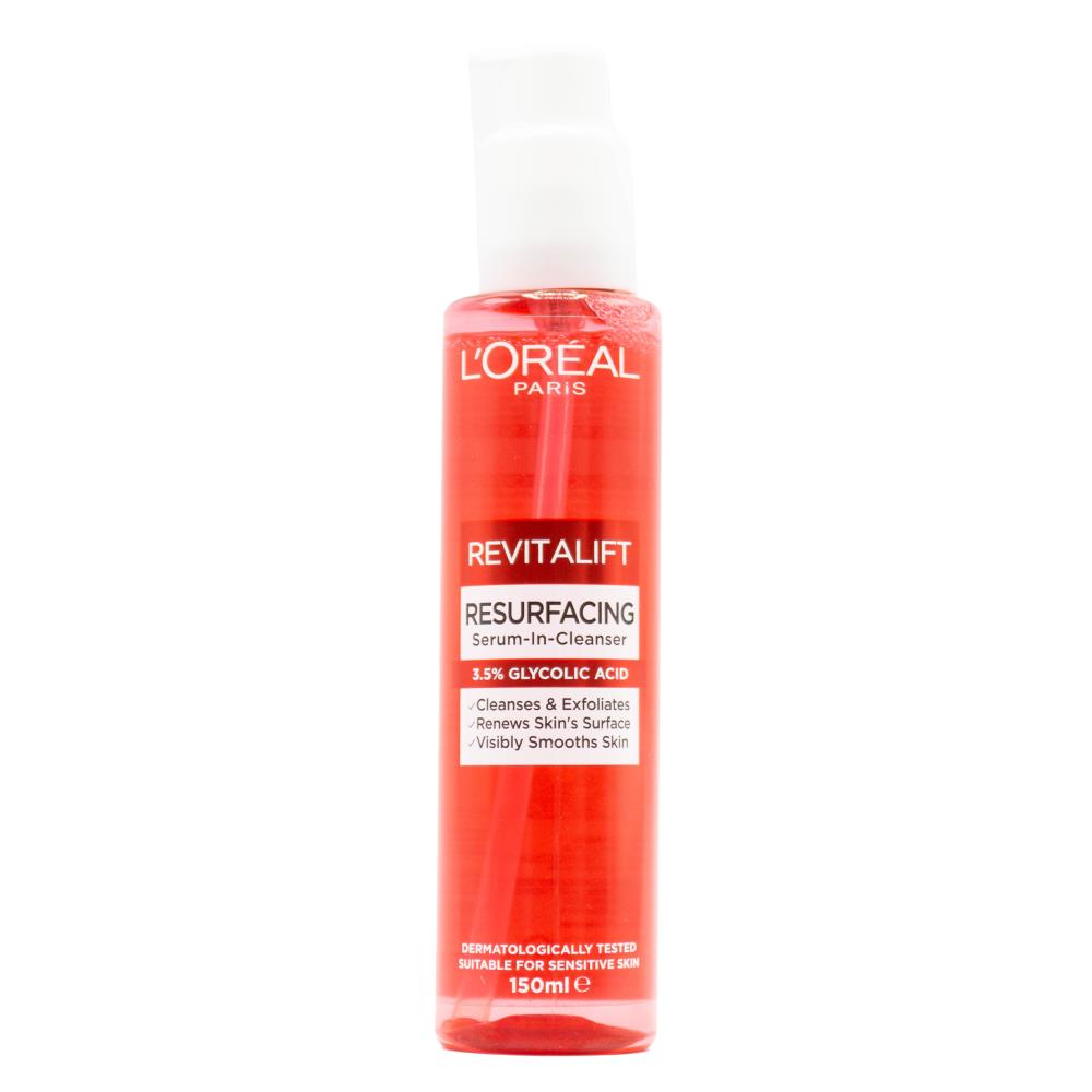 Loreal 150ml Revitalift Resurfacing Serum In Cleanser (6x Pack)