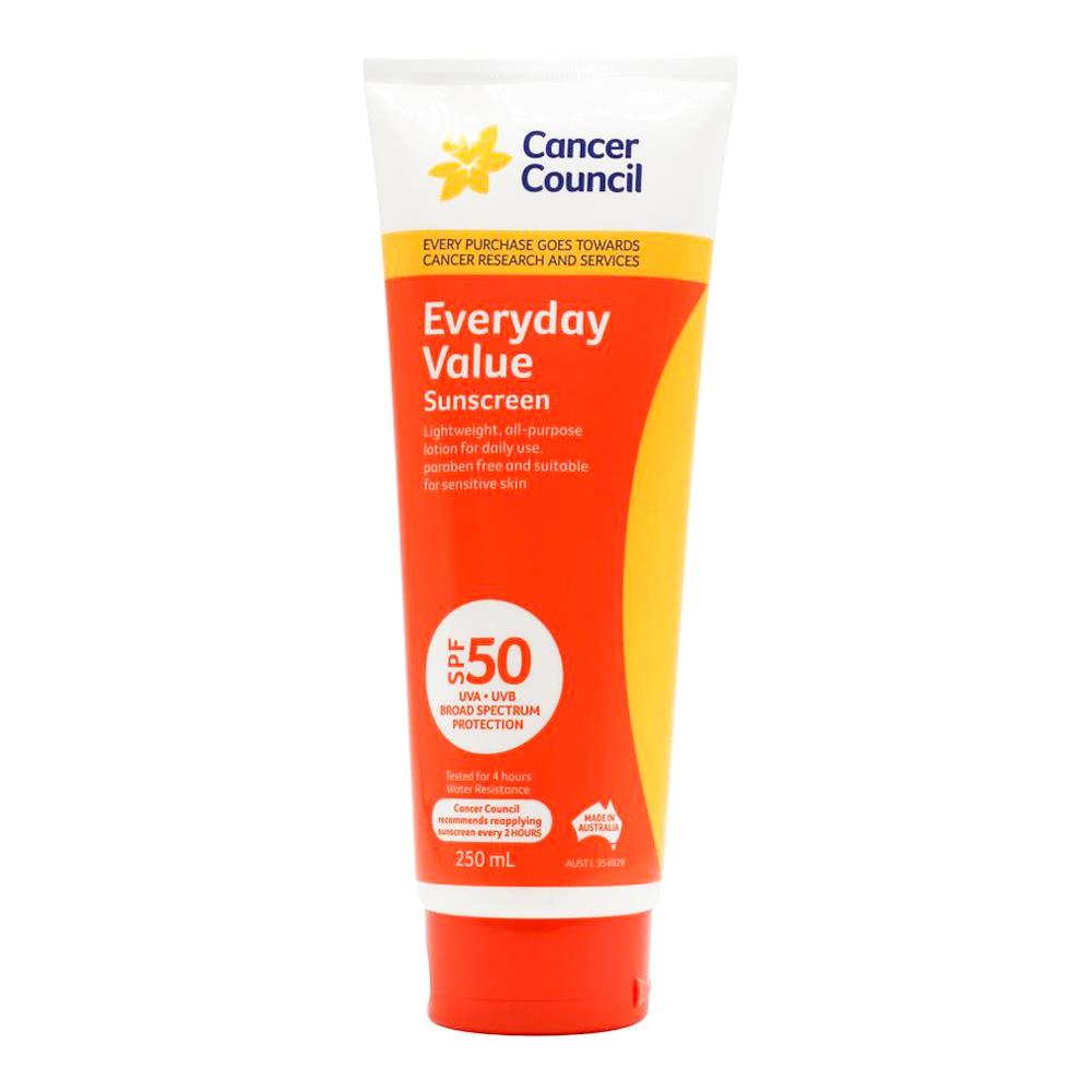 Cancer Council Everyday Value Sunscreen Spf50 250ml (4 Pack)