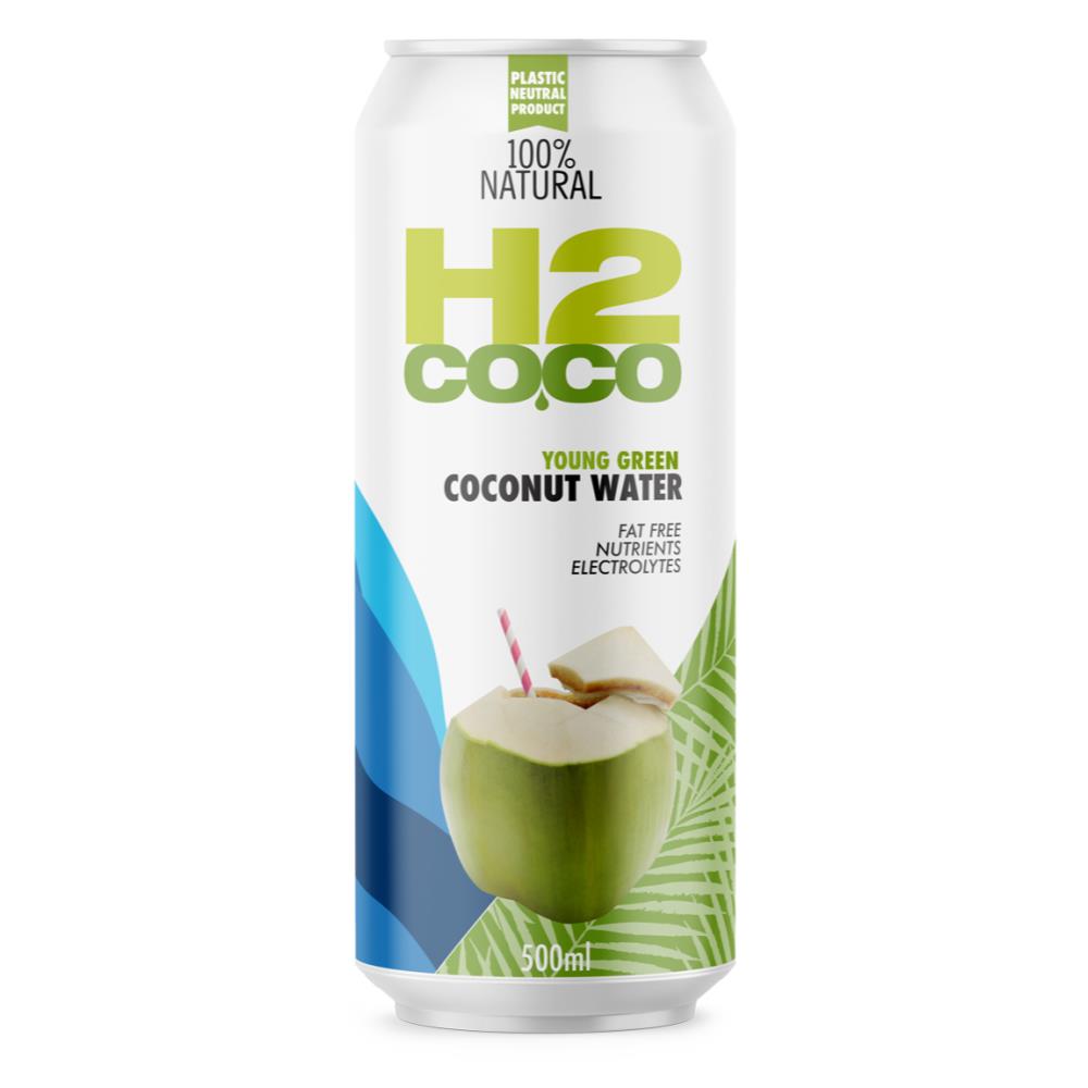 H2 Coco Pure Coconut Water 500ml Can (12x Pack)