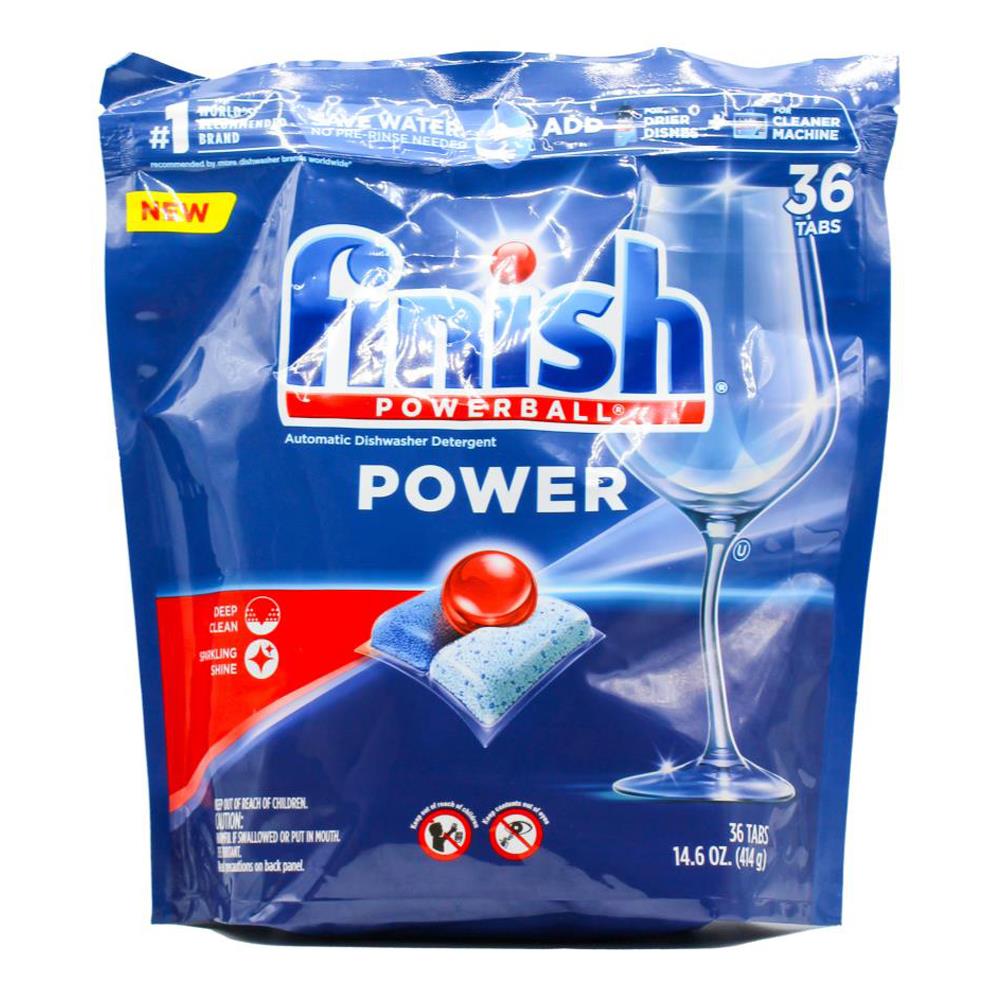 Finish Powerball Dishwasher Tablets Power 4 x 36Pk (144 Tablets)
