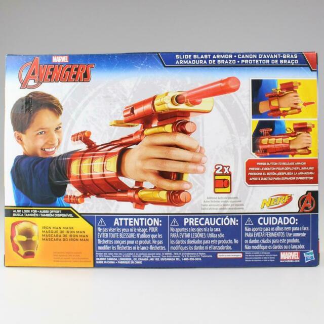 nerf iron man slide blast armor