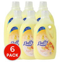 6 x Fluffy Fabric Conditioner Summer Breeze Ready to Use 2L