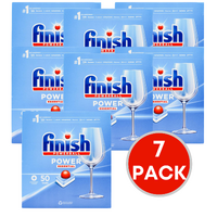 7 x Finish Powerball Dishwashing Tablet Power Essential PK50 (350 Tablets)