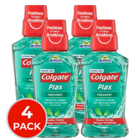 4x Colgate Plax Mouthwash Free Freshmint 250mL