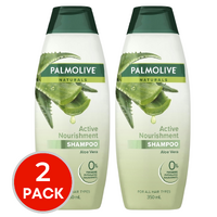2 x Palmolive Naturals Active Nourishment Shampoo 350mL - Aloe Vera Paraben Free