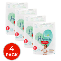 4 x Pampers Harmonie Nappy Pants Size 6 15Kg+ Pk18 (72 Nappies)