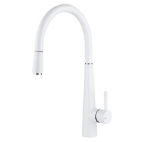 Abey Just Sink Mixer With Pull-Out White