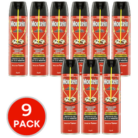 9 x Mortein Surface Spray Crawling Insects 350g
