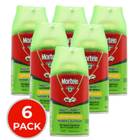 6 x Mortein Multi-Insect Automatic Spray Refill Citronella Indoor & Outdoor 154g