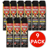 9 x Mortein Powergard Easy Reach Crawling Insect Surface Spray Citrus 350g