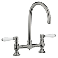 Abey Provincial Exposed Breach Kitchen Tap Brushed Nickel
